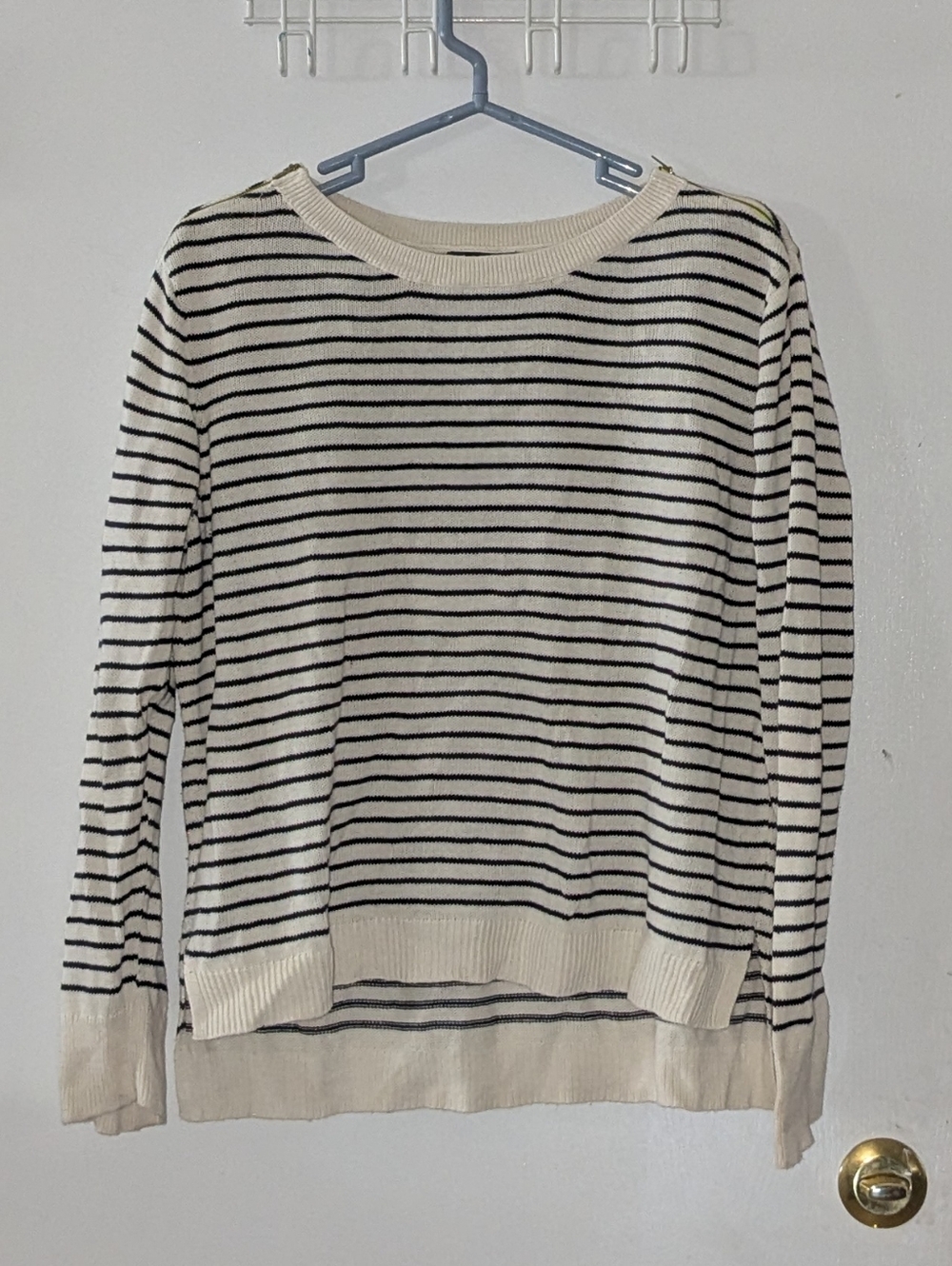American Eagle Striped Crewneck Sweater